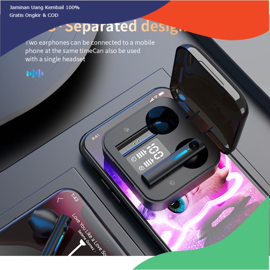 [COD] Earphone bluetooth TWS T13 Full Bass Headset bluetooth