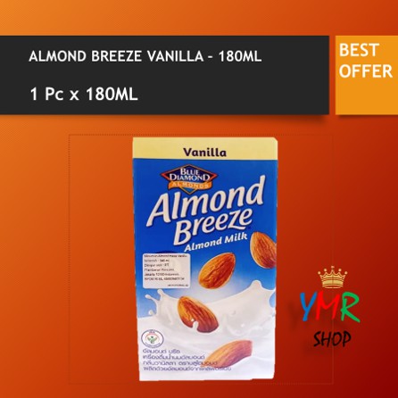 Susu Blue Diamond Almond Breeze 180ML Milk Coklat Unsweetened Latte Vanila Original