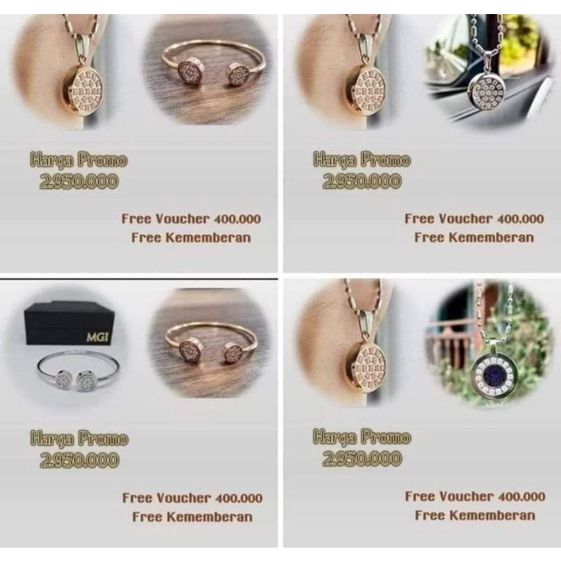 pendath MCI kalung kesehatan harga satu paket gelang dan kalung free member