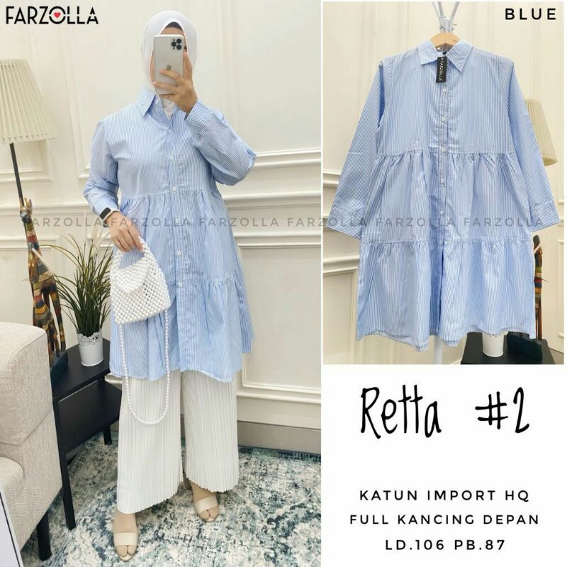Atasan Wanita Tunik Retta #2 By Farzola || Tunic