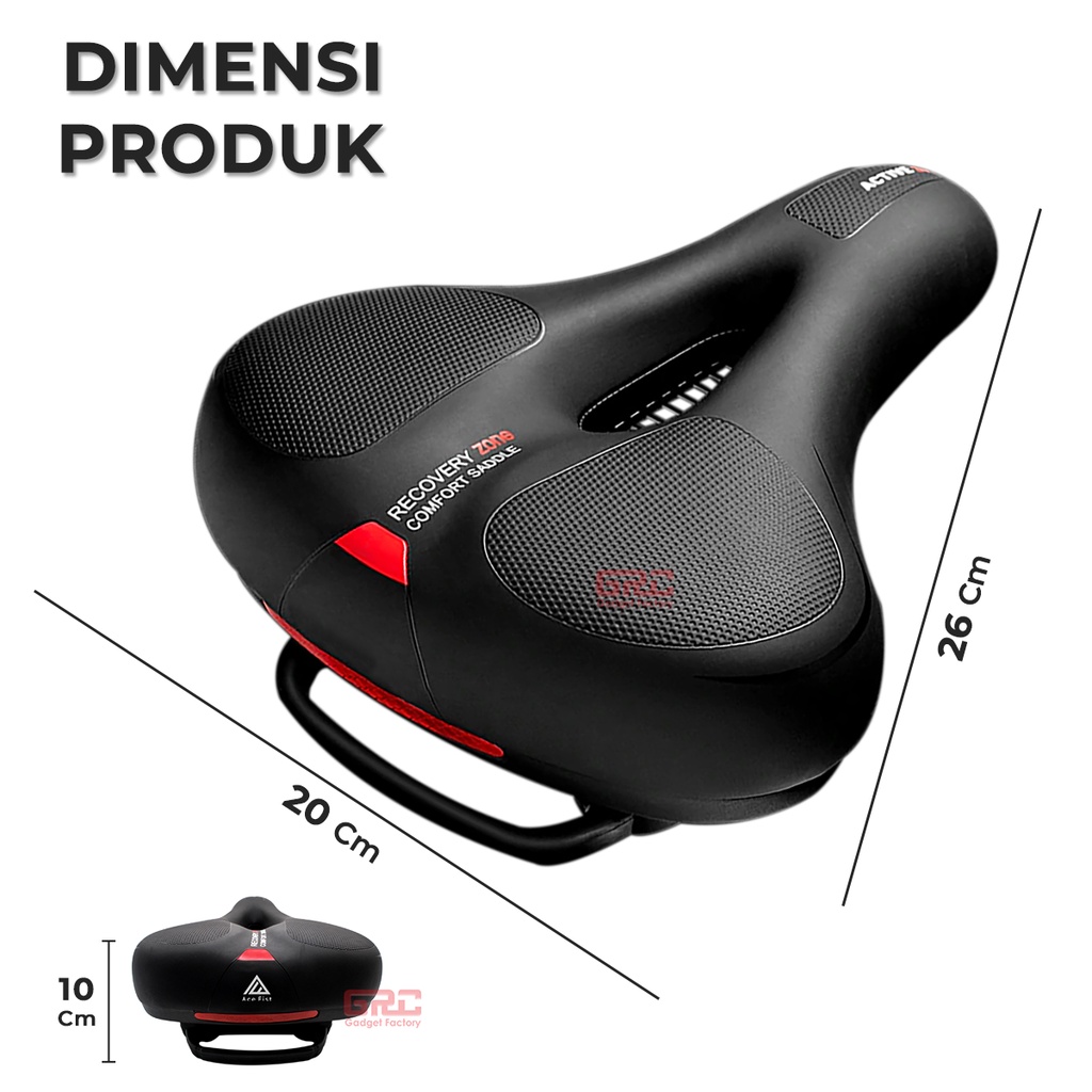 Sadel Sepeda Super Empuk Kursi Jok MTB Gunung Lipat Saddle Handle Bike Road Ventilasi Udara