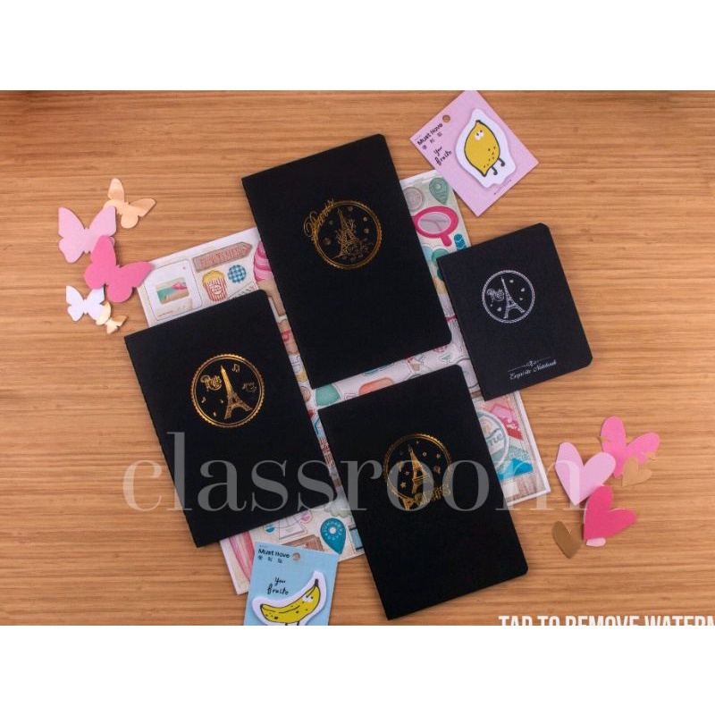 

CLASSROOM buku note A7 dan A5 black paper/ buku tulis polos