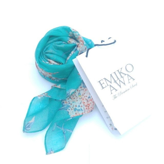 TERLARIS Kerudung Segiempat Motif Tifflo / Hijab / Jilbab / Emikoawa / Organza