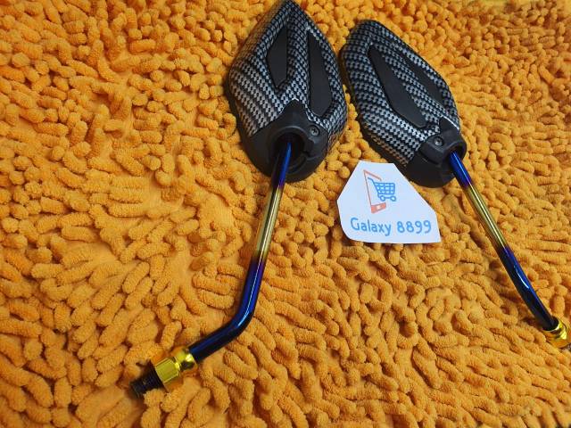 Spion Vario Twotone Tangkai Panjang Spion Honda Vario Beat Scoop Tangkai blue gold panjang