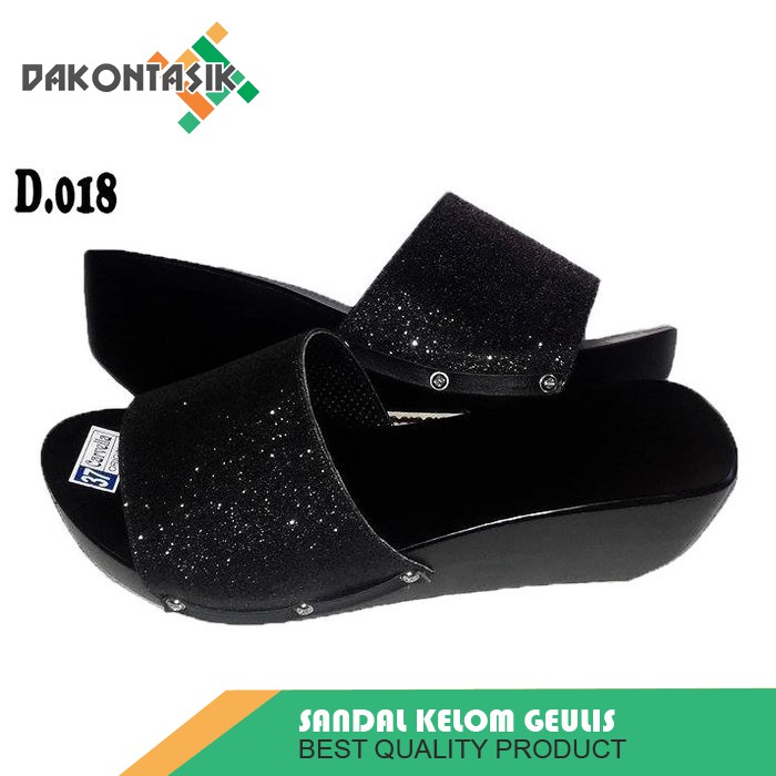 Sandal Kelom Geulis D018 Etnik Khas Tasikmalaya Asli Produk Indonesia