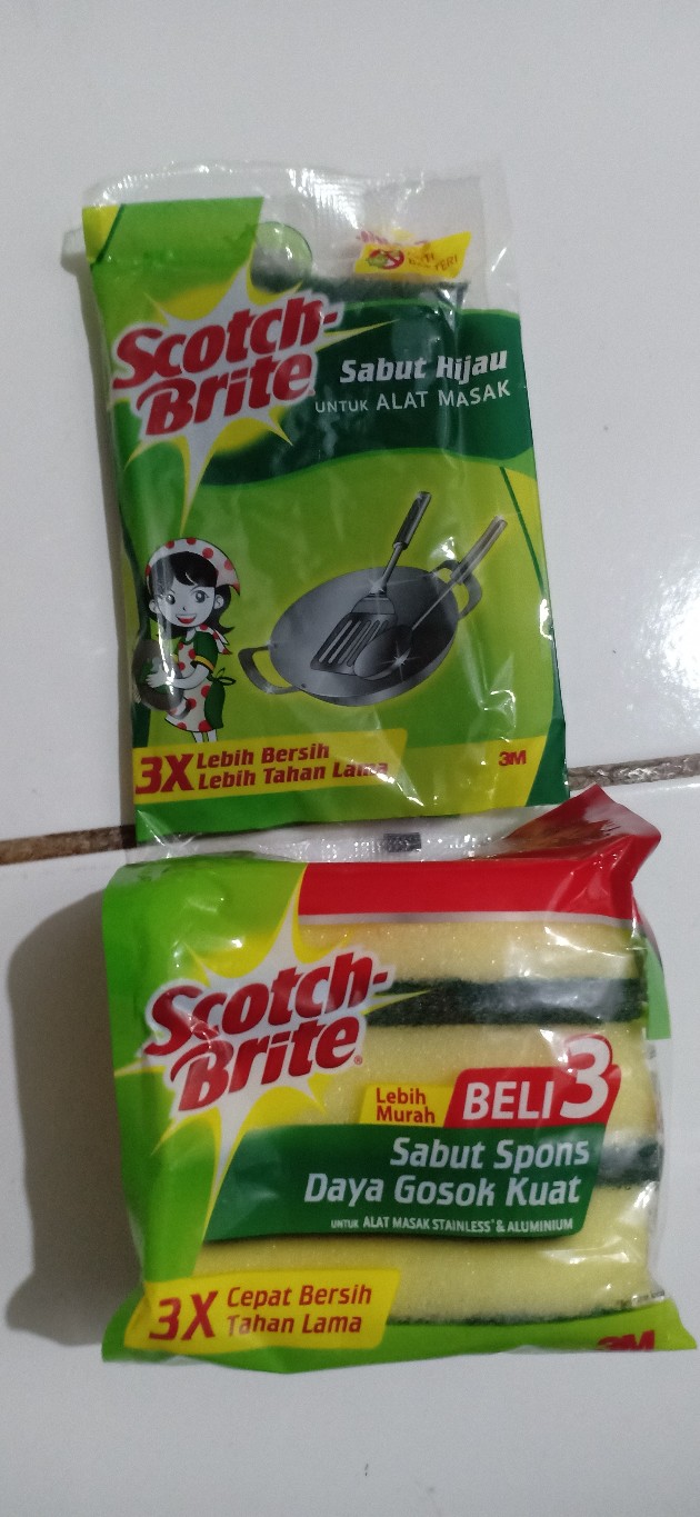 3m Scotch Brite Sabut Cuci Piring Sabut Hijau Id 10