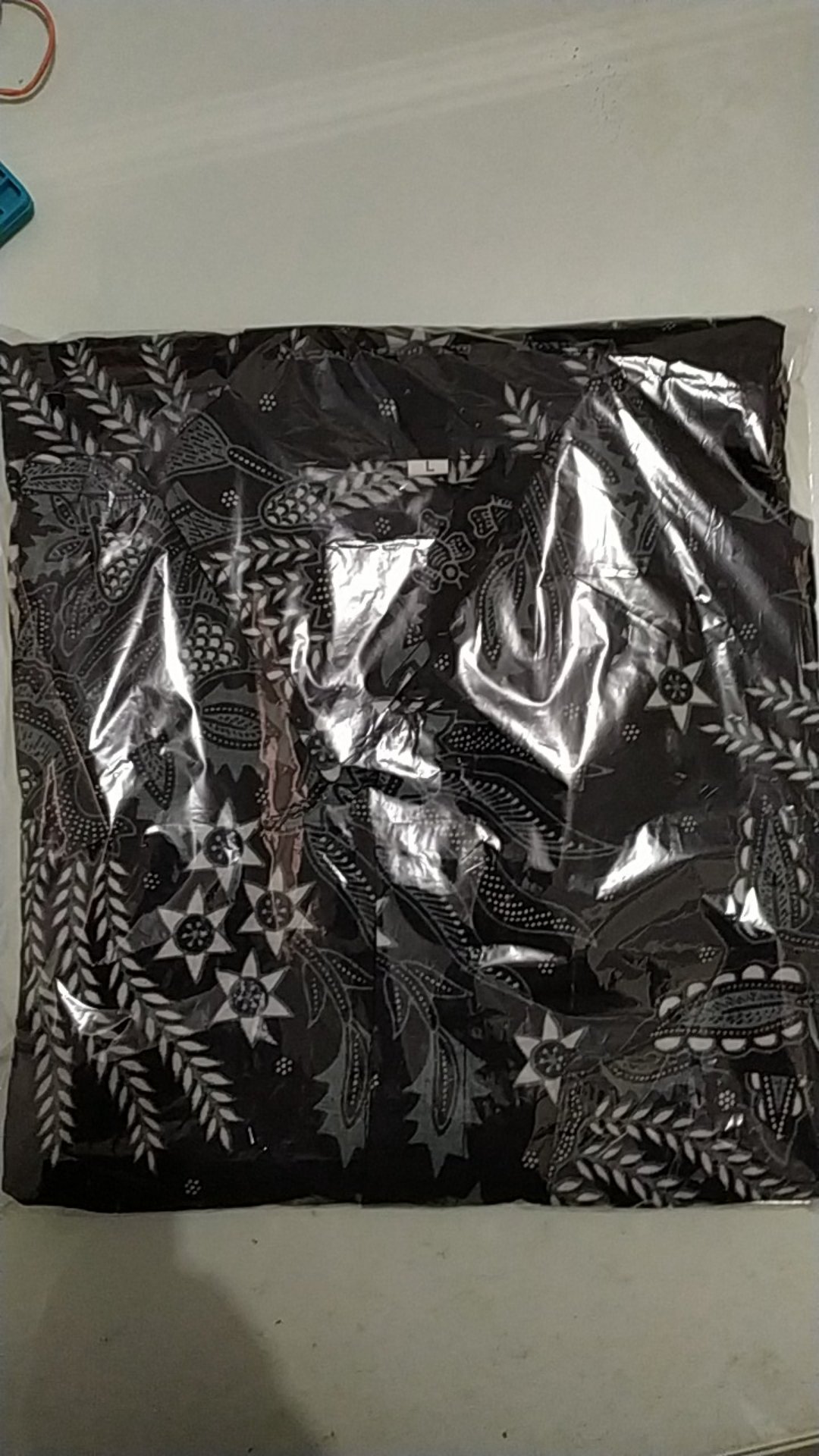 Kemeja Batik Pria Lengan Pendek Size M L Xl Xxl  Bswart Batik Hrb026 Kenongo Hem Panjang Padi