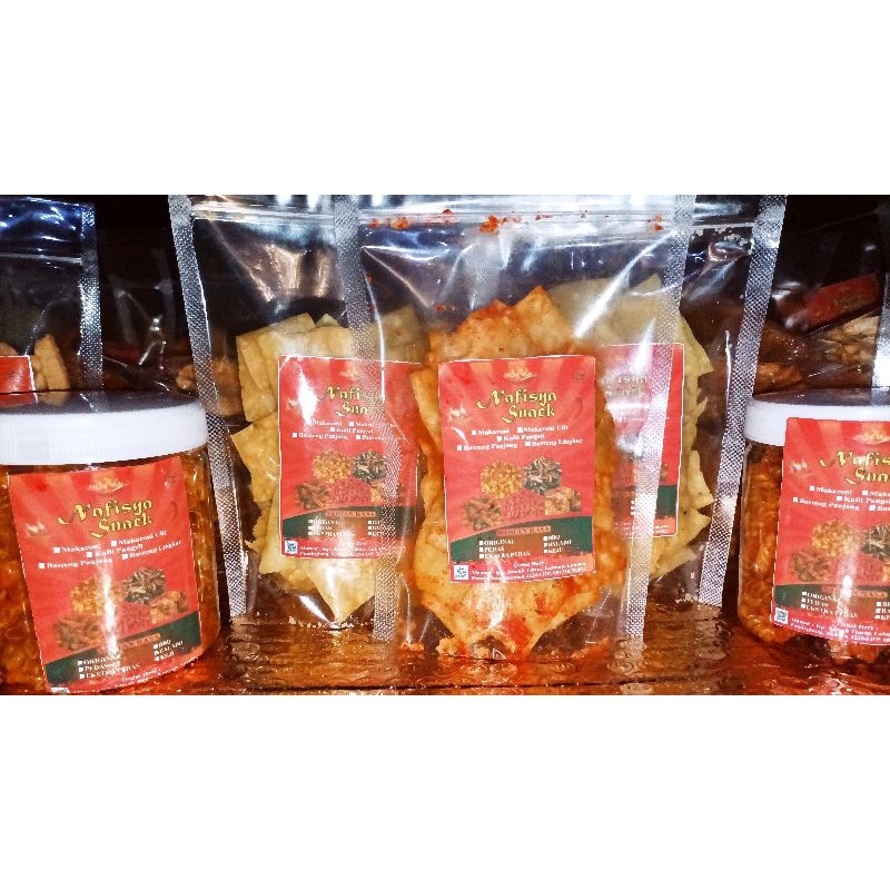 

(Nafisya Snack) Kripik Bawang / Pangsit / Aceh Balado Khas Labuan 100g
