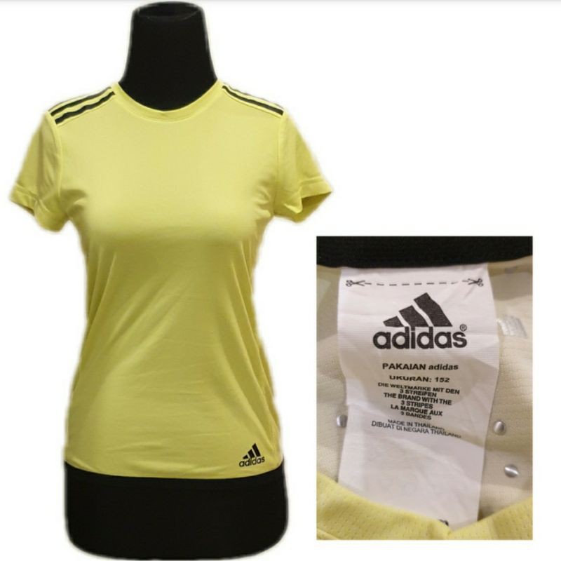 ADIDAS BAJU ATASAN ADIDAS HIJAU MUDA NEON UKURAN 152