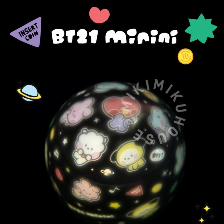 Jual BT21 MININI PROJECTOR LAMP SPEAKER OFFICIAL BTS MOOD LAMPU