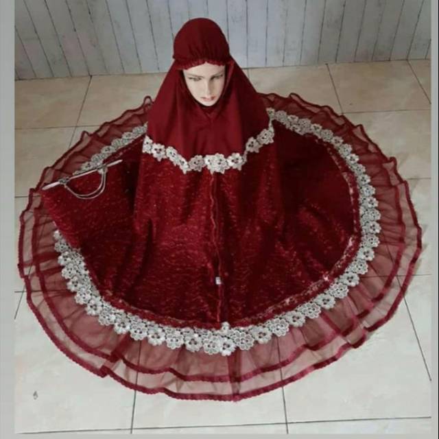 Mukena Mahar Mukena Mewah Mukena Adem Jumbo Mukena Brukat Terbaru