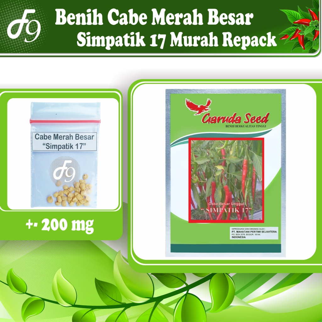 Benih Bibit Cabe Merah Besar Murah Repack Seribuan