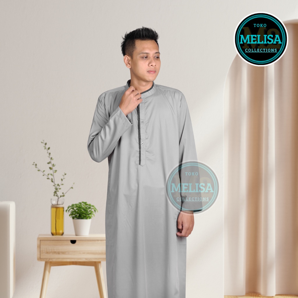 Jubah Pria Gamis Pria Dewasa Lengan Panjang Bahan Toyobo Ukuran M L XL