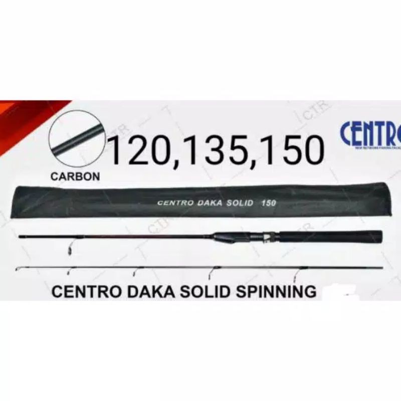 Joran pancing Solid carbon 120cm 135cm 150cm kuat