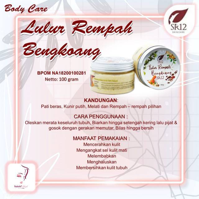 ASLI  LULUR REMPAH BENGKOANG SR12/ LULUR REMPAH/ LULUR BADAN/LULUR REMPAH/LULUR HERBAL/BODY SCRUB