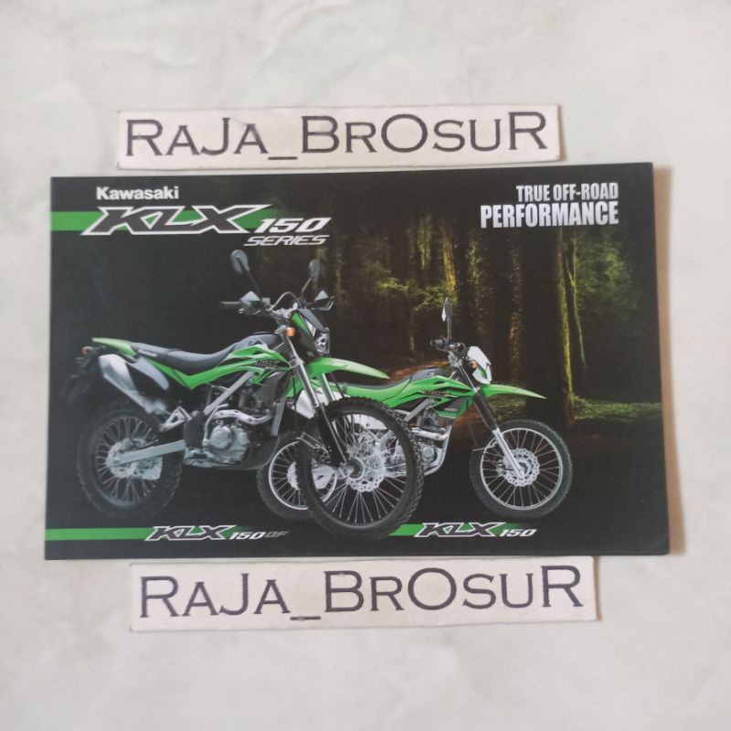 Poster brosur leaflet Kawasaki KLX150/KLX150 BF 2016