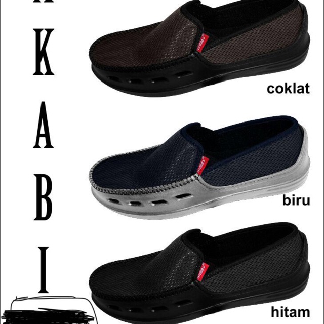 sepatu slip on pria sepatu selop karet ARDILES