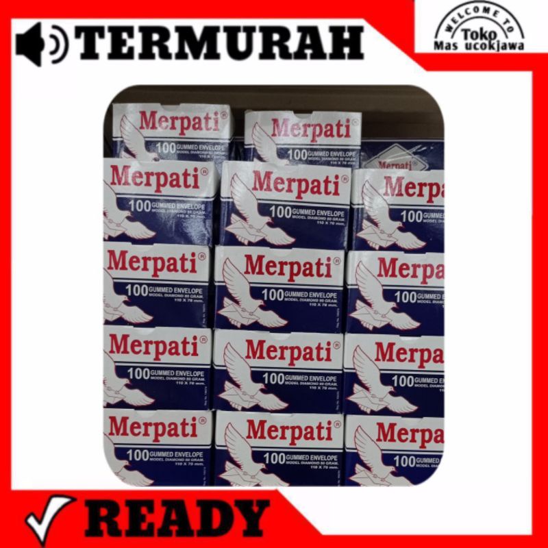 

Amplop Merpati Model DiamondUk Amplop HVS 80 gram 110 x 70 mm 1 Pack isi 100 Lembar