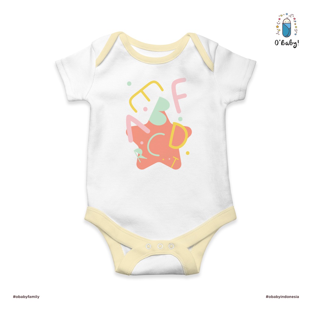 Obaby Jumper Bodysuit (0-12bulan) - Alphabet