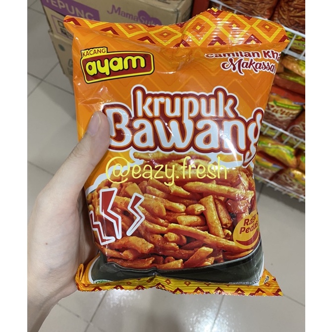 

kerupuk bawang cap ayam ole ole MAKASSAR 225gram