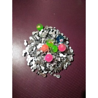 Jual Biji Bekel Timah Putih 6 pit gratis bola bekel Limited