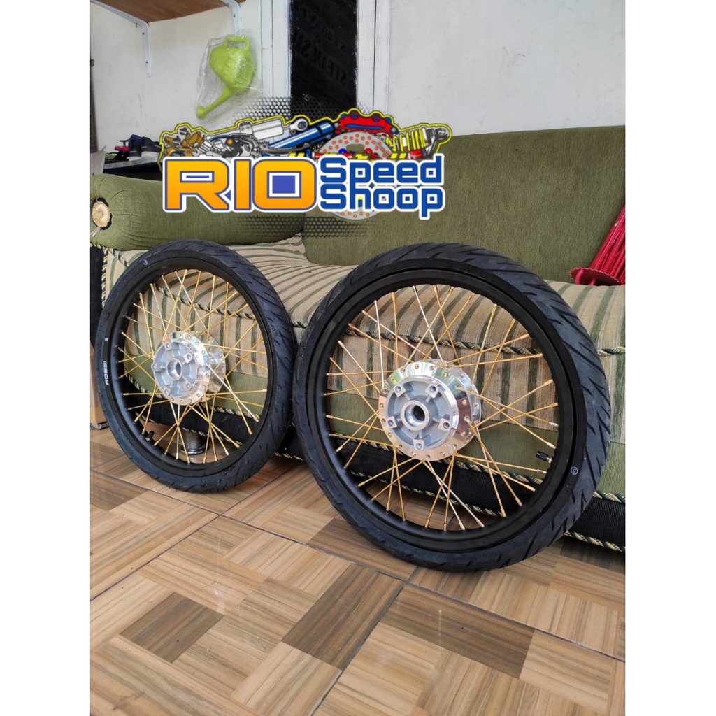 Velg Jari Jari Vixion Old Dan Vixion New Full Set Plus Ban