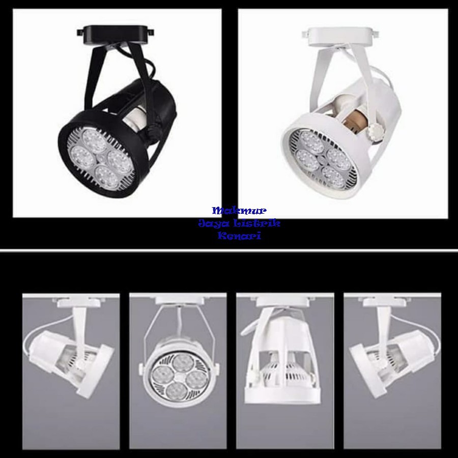 KAP LAMPU RELL PAR 30 HOUSING TRACK PAR30 SOROT RELL SPOTLIGHT BOLONG