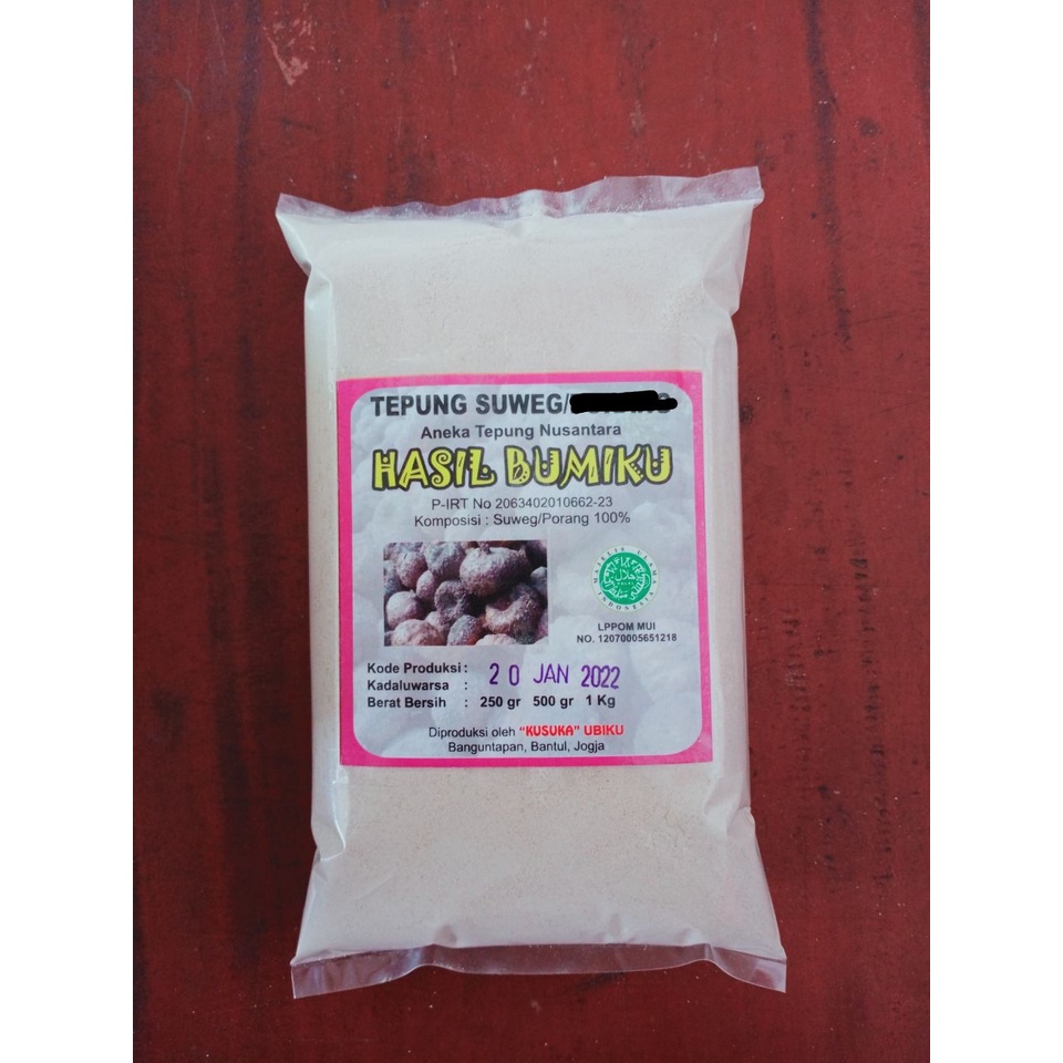 

Tepung Suweg Kemasan 50 gram