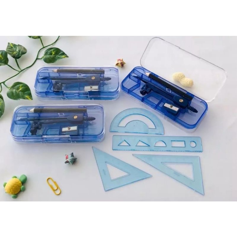 

Jangka set/ jangka math/ alat ukur/ math set/ jangka matematika/ penggaris/ busur