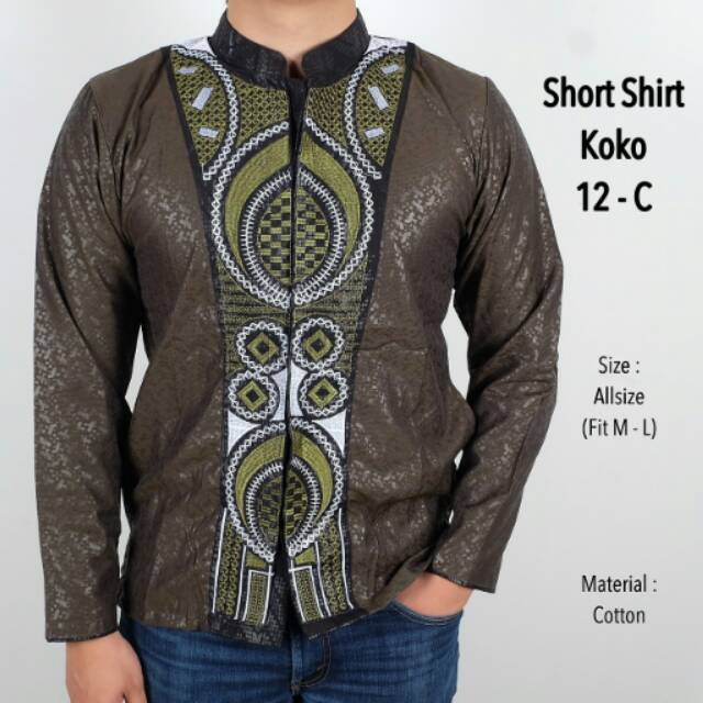 Urbanclothes_id jual busana muslim pria cowok baju koko murah panjang gamis wakanda black panther