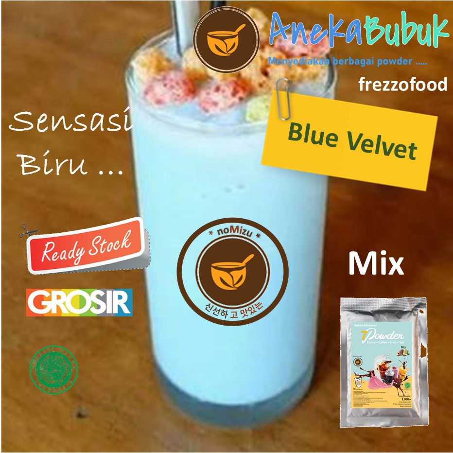 

BUBUK MINUMAN BLUE VELVET 1KG - BLUE VELVET POWDER DRINK 1KG