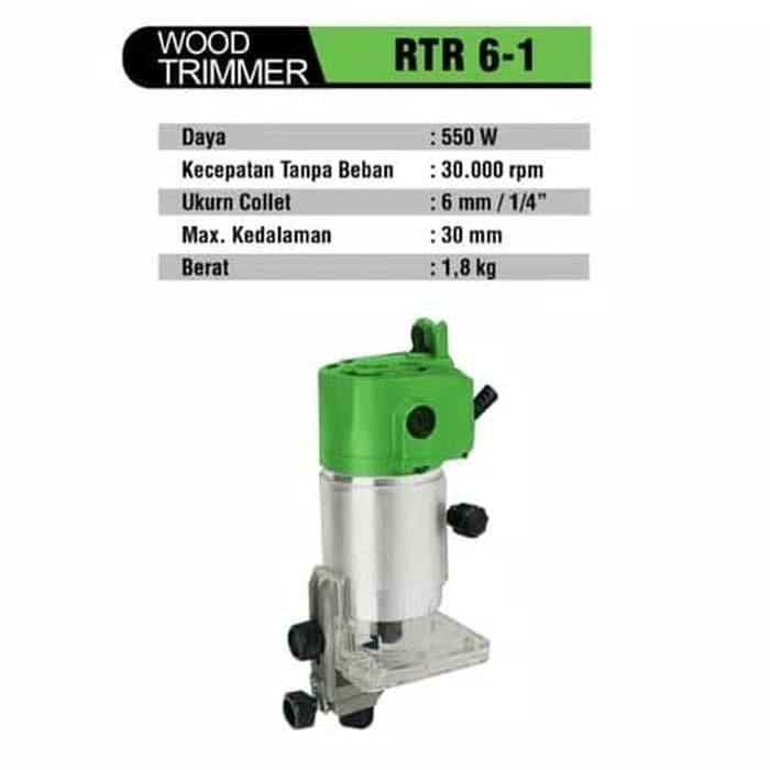 RYU mesin router mesin trimmer kayu profil kayu kecil RTR6-1 RTR 6-1