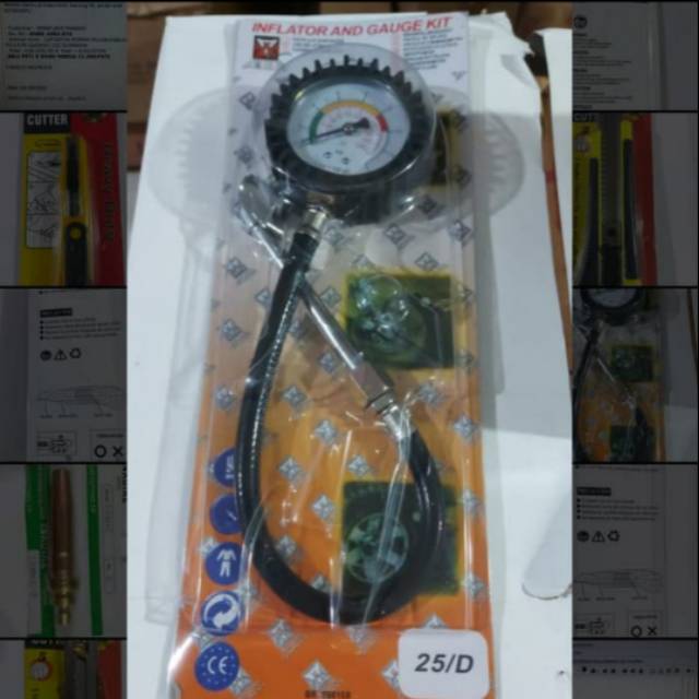 Jual Vitatools Tire Inflator Gauge Kit Alat Ukur Ban Angin Shopee Indonesia