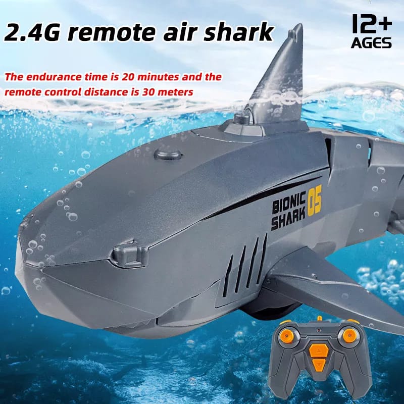Remote Control Ikan Hiu Water Shark Mainan Anak Ikan Hiu