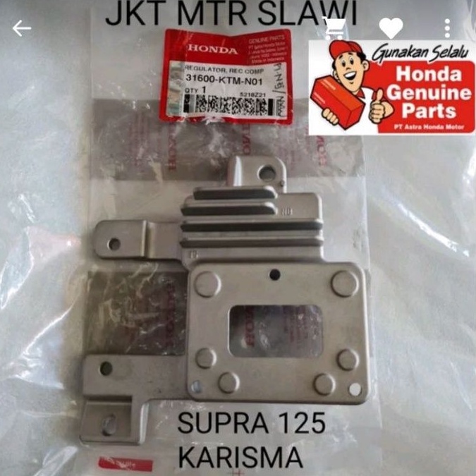 kiprok regulator reg comp supra 125 kharisma kode KTM asli honda 31600-KTM-N01