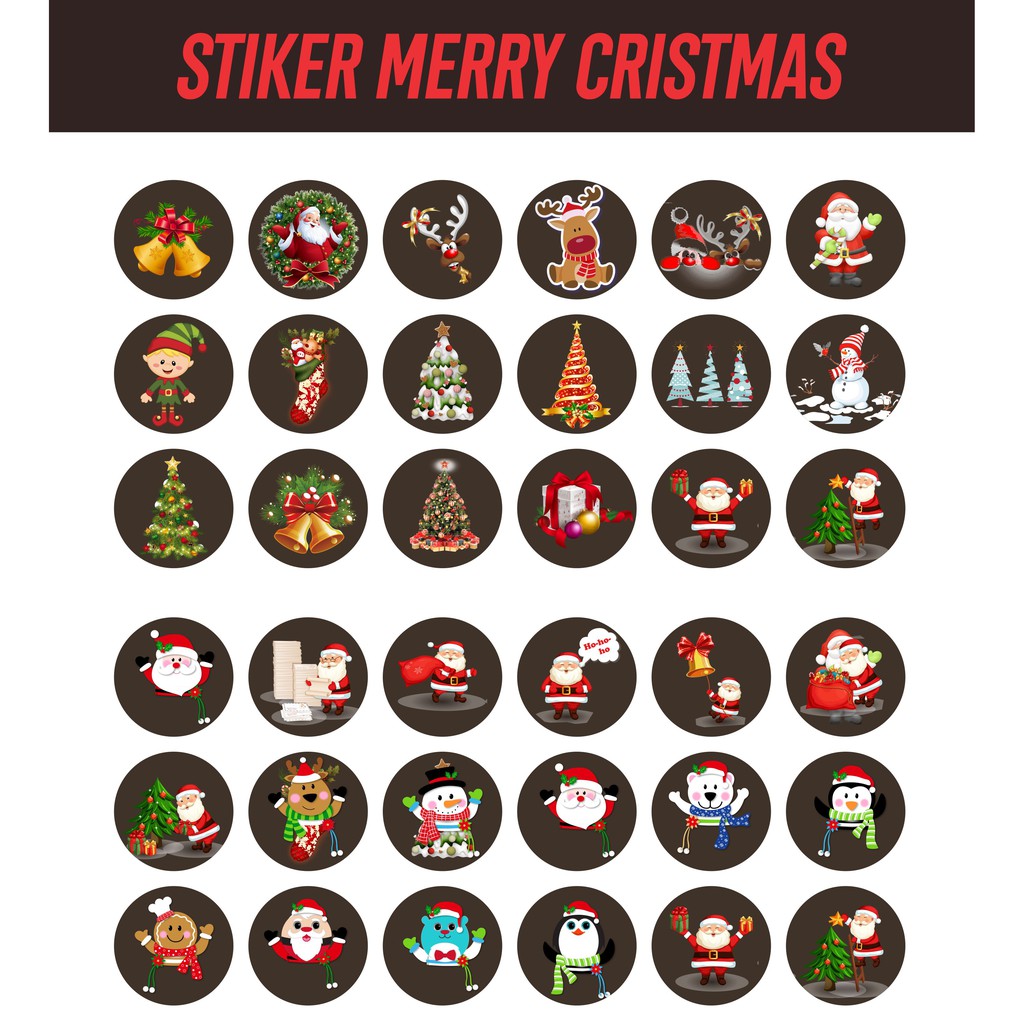 

Christmas Gift Sticker | Label Stiker Ucapan Natal Tempelan Hadiah