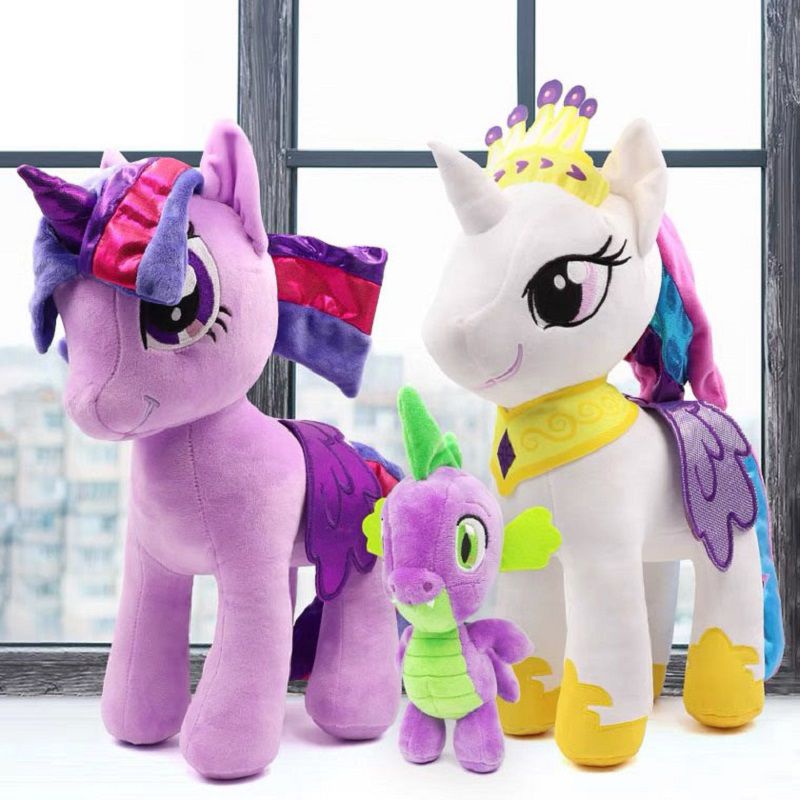 35cm Mainan My Little Pony Plush Toy Boneka Twilight Sparkle Pinkie Pie Stuffed Dolls Kid Girl Gift