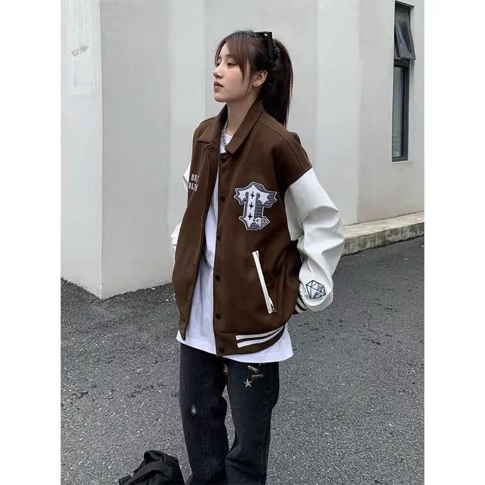 Time Money Jaket Baseball l Jacket Varsity Premium OOTD Korean Style Fashion Terlaris | Jaket Wanita