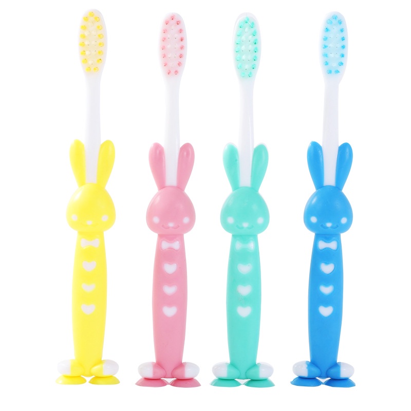 UNIGOOD - Sikat Gigi Anak Motif Kelinci Lucu 1 Set Isi 4 pcs Kids Toothbrush Bulu Lembut Halus