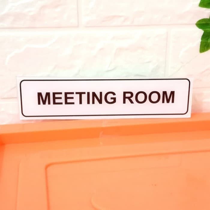 

SIGN AKRILIK MEETING ROOM UK 5X20CM HARGA PER BUAH K3 RAMBU SAFETY