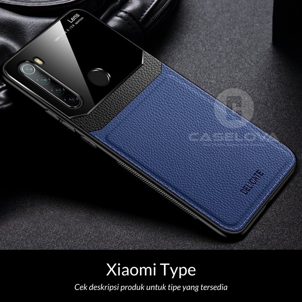 Case Xiaomi Redmi Note Redmi 9T 8A Hardcase Delicate Leather Glass