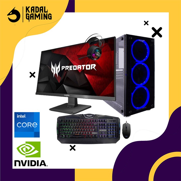 Komputer PC Gaming Fullset Intel Core i5 3470 VGA GT 1030 Nvidia 8GB R