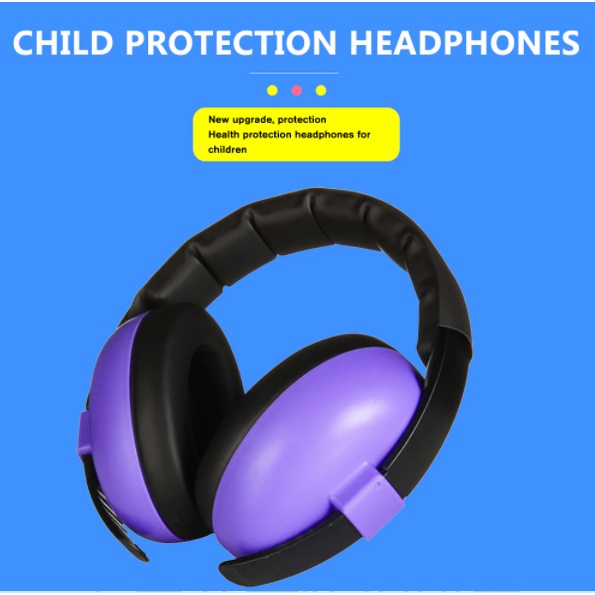 Baby Earmuffs Noise Reduction Anak Peredam Suara Pesawat Earmuff Penutup Telinga Bayi