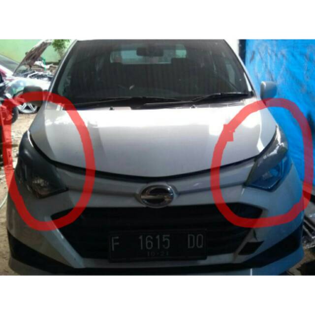 Aksesoris eksterior modifikasi variasi  mobil  calya sigra  