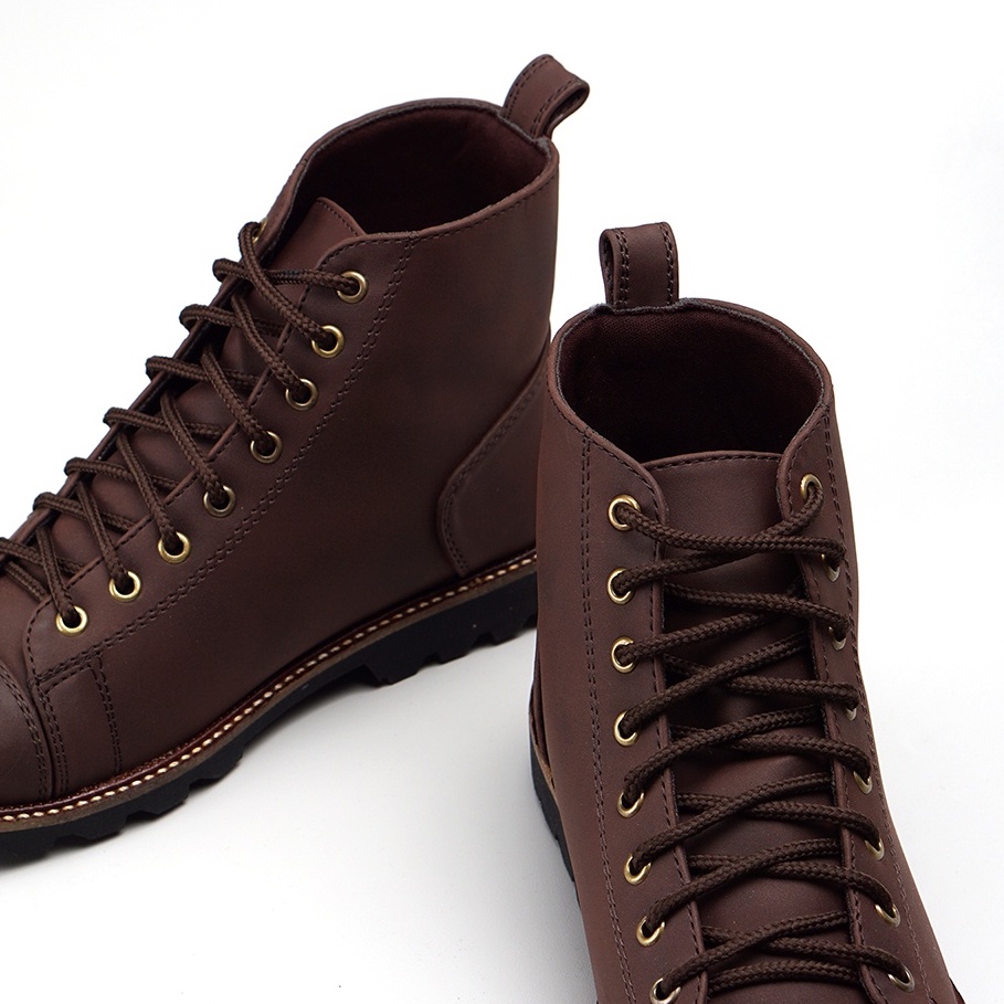 FLEMING BROWN |ManNeedMe x TRAGEN| Sepatu Boots Pria Sepatu Boot ORIGINAL