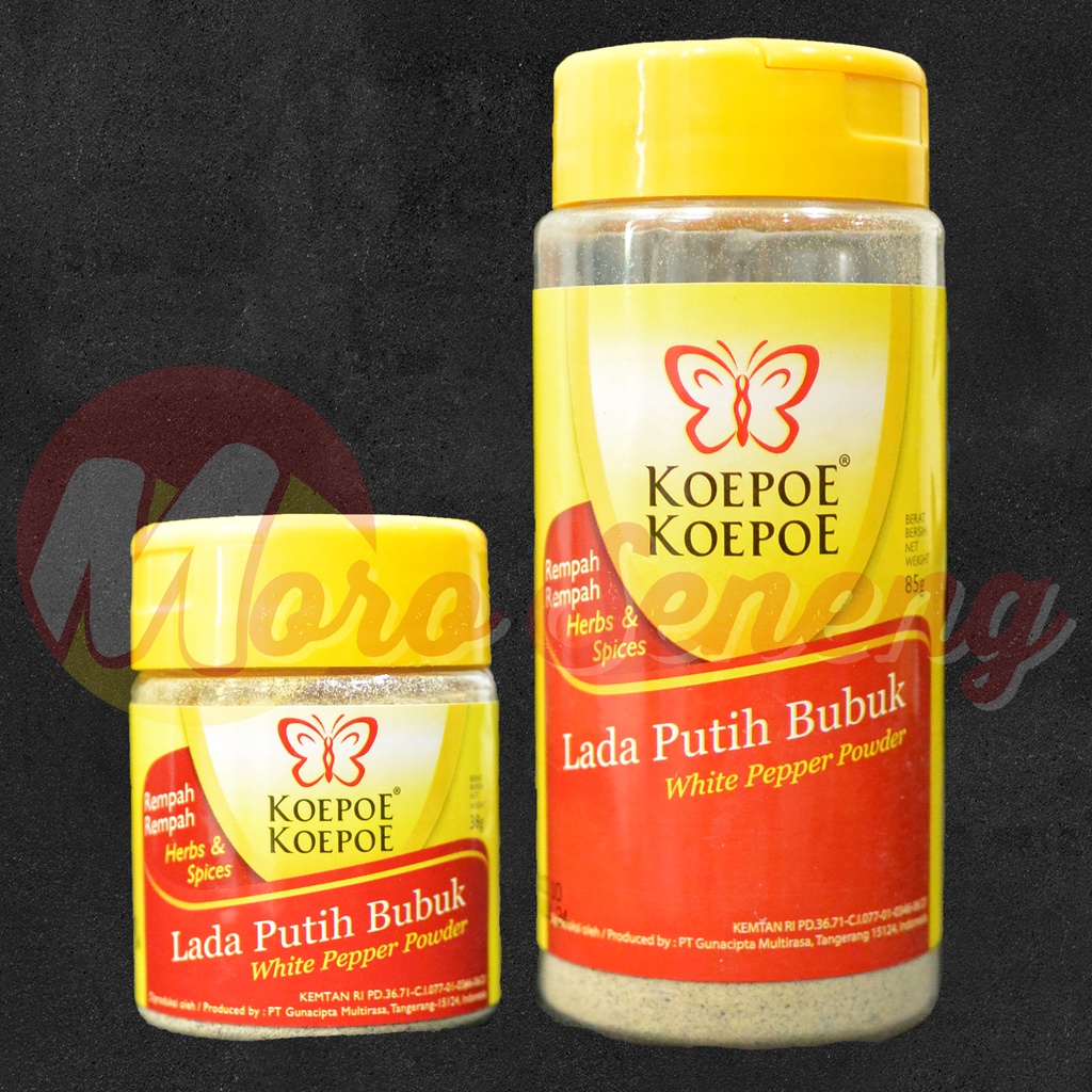 Lada Putih Bubuk Kupu Kupu White Pepper Powder Koepoe Koepoe