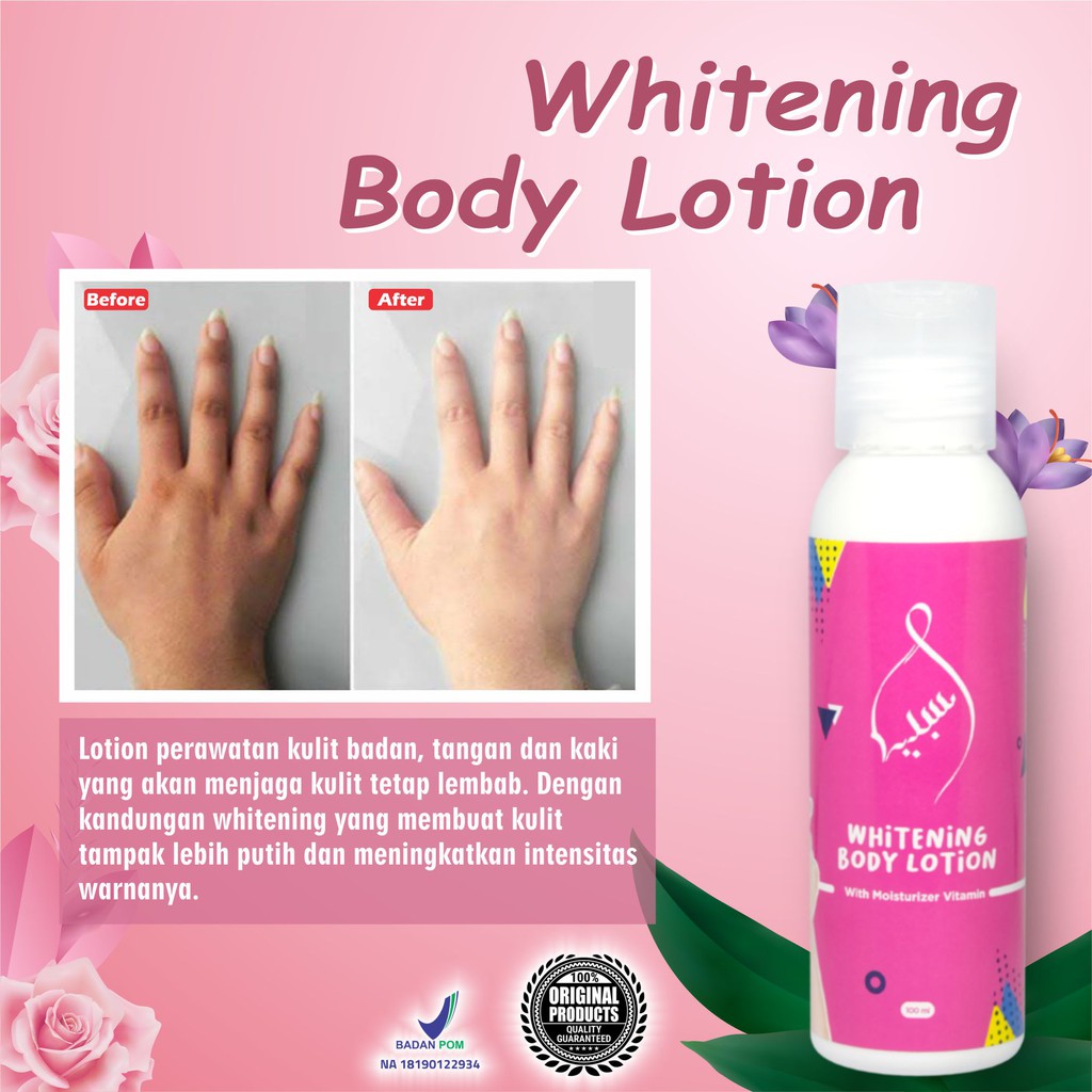 Sabyan whitening body lotion with moisturizer BPOM - lotion bibit pemutih ORI
