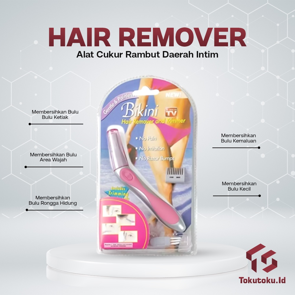 Alat Cukur Rambut Kemaluan Penghilang Bulu Rambut Pria Wanita Elektrik Bikini Hair Remover And Trimmer