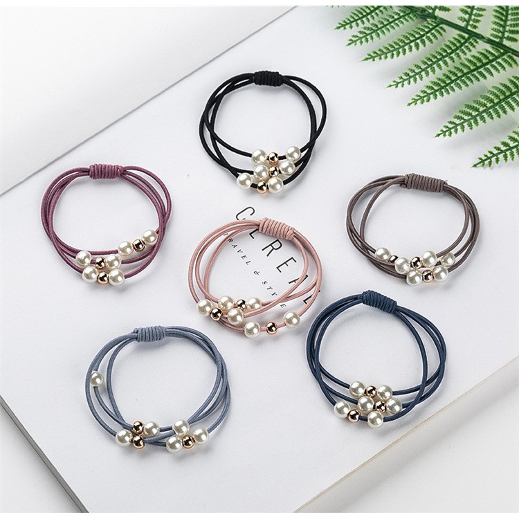 FYGALERY ACC103 Ikat Rambut Body Jewerly Karet Rambut Mutiara Wanita Aksesoris Rambut Fashion Korea Murah-1