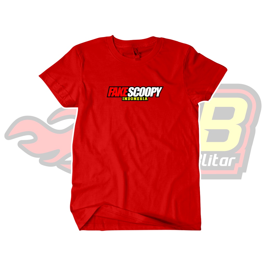 Kaos Distro Fake Scoopy Katun Combed